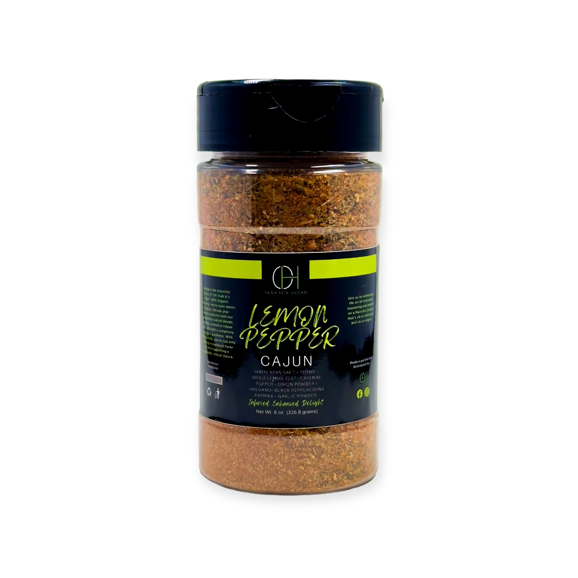 Oh Yeah It's Vegan | Lemon Pepper | Cajun Seasoning | 100% Natural Ingredients - Oh Yeah It's Vegan