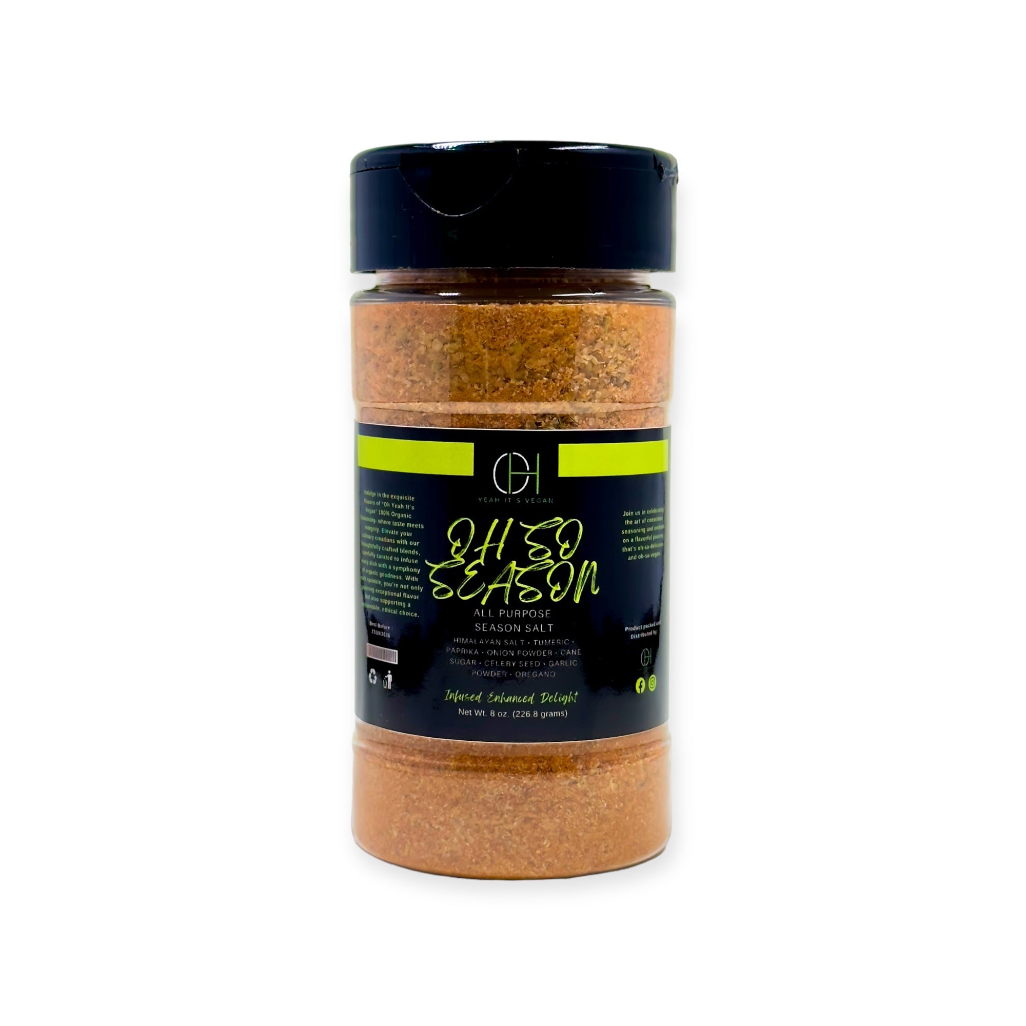 Oh Yeah It's Vegan | Oh So Season | All Purpose Seasoning | 100% Natural Ingredients - Oh Yeah It's Vegan