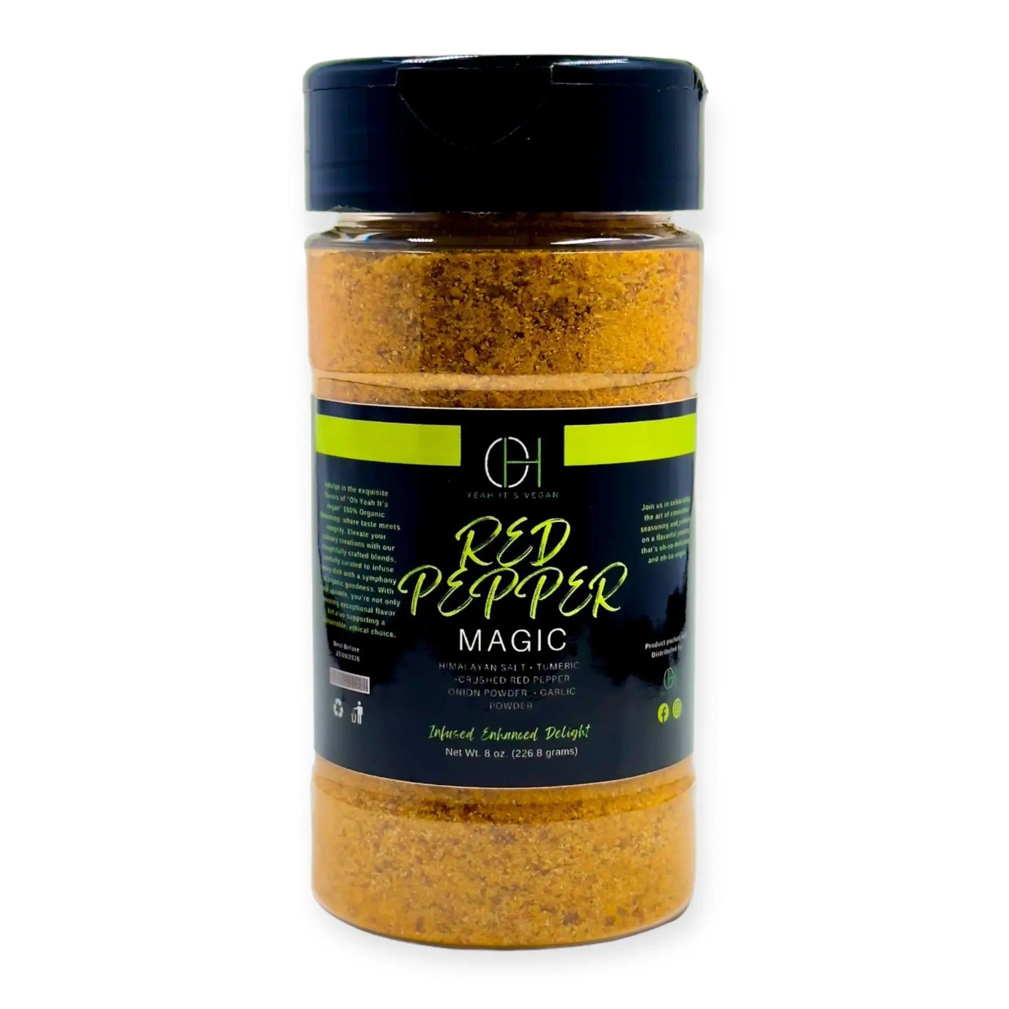 Oh Yeah It's Vegan | Red Pepper Magic | Mixed Spices & Seasonings | 100% Natural Ingredients - Oh Yeah It's Vegan