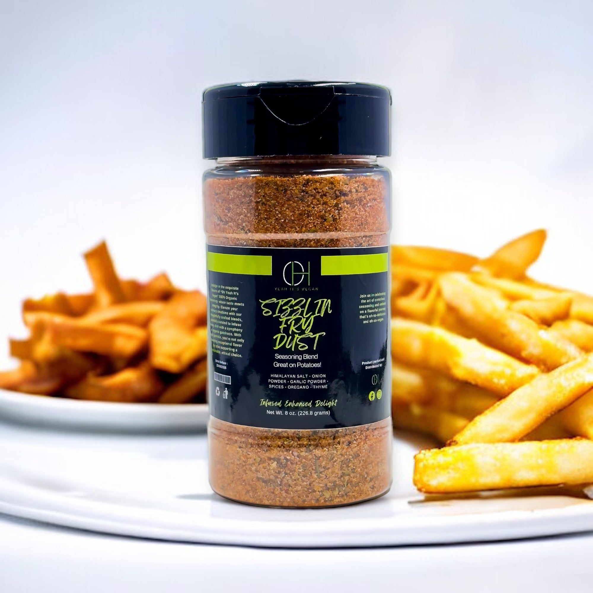 Oh Yeah It's Vegan | Sizzlin Fry Dust | French Fry Seasoning | All Purpose | 100% Natural Ingredients - Oh Yeah It's Vegan