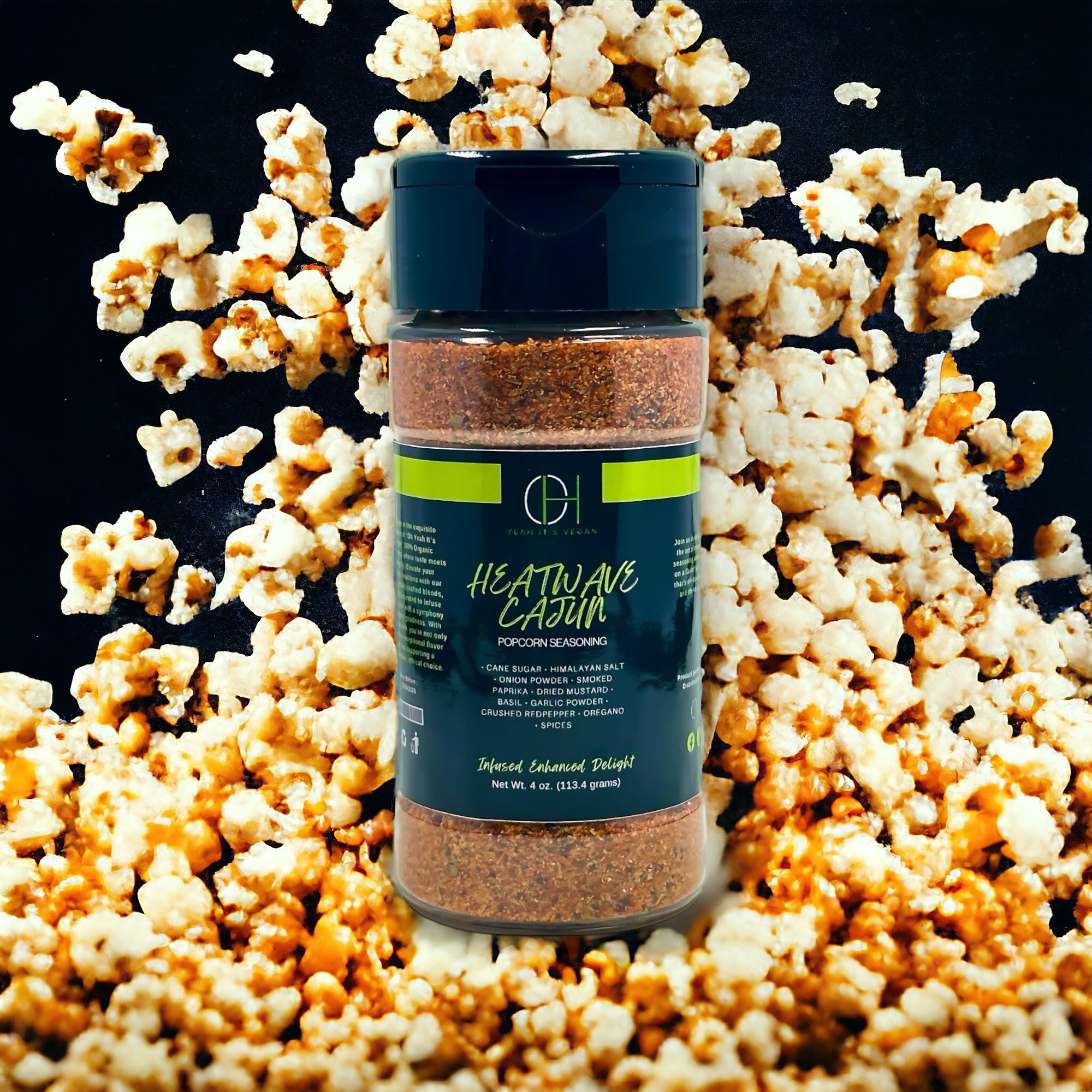 Oh Yeah It's Vegan | Heatwave | PopCorn | Cajun Seasoning | 100% Natural Ingredients - Oh Yeah It's Vegan