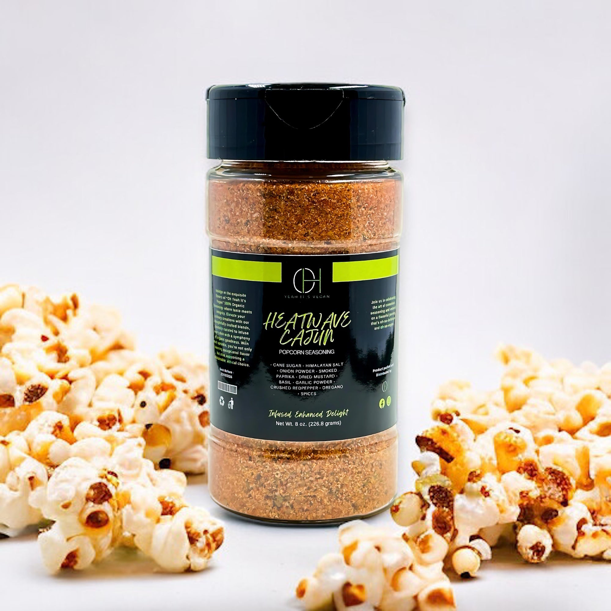 Oh Yeah It's Vegan | Heatwave | PopCorn | Cajun Seasoning | 100% Natural Ingredients - Oh Yeah It's Vegan