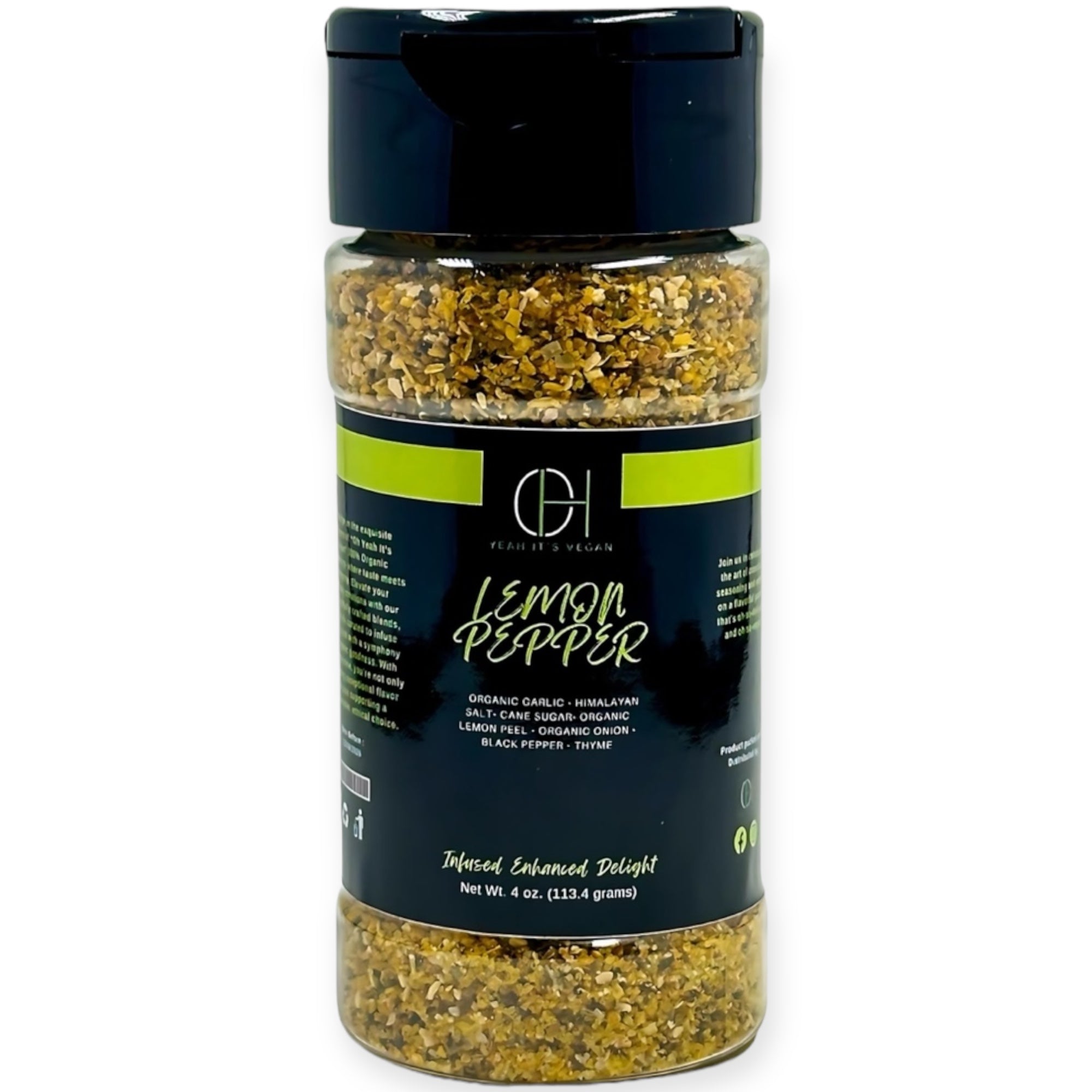 Oh Yeah It's Vegan | Lemon Pepper | All Purpose Seasoning | 100% Natural Ingredients