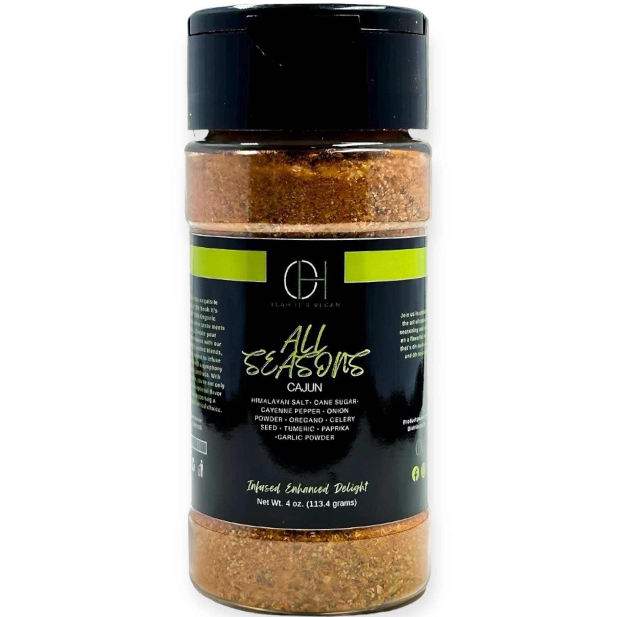 Oh Yeah It's Vegan | All Seasons | Cajun Seasoning | All Purpose | 100% Natural Ingredients