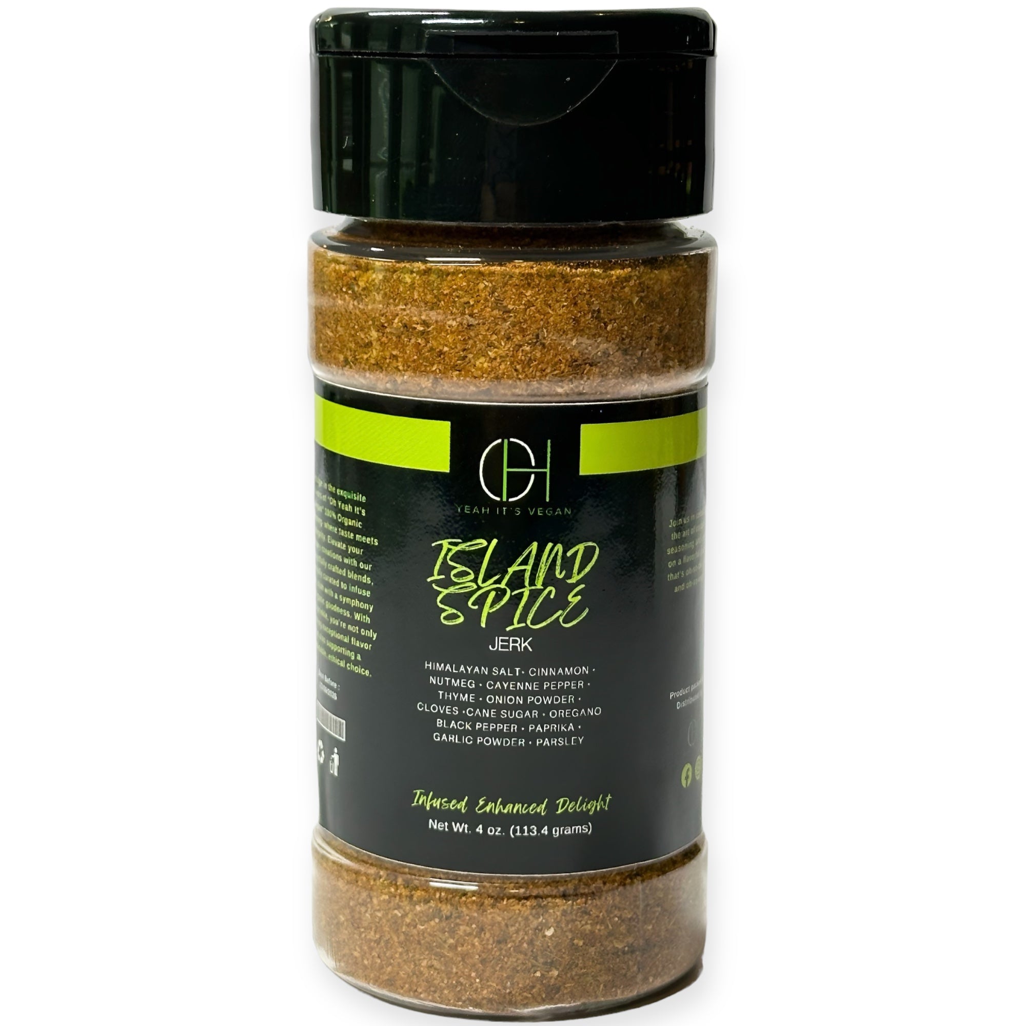 Oh Yeah It's Vegan | Island Spice | Jerk Seasoning | Caribbean | 100% Natural Ingredients